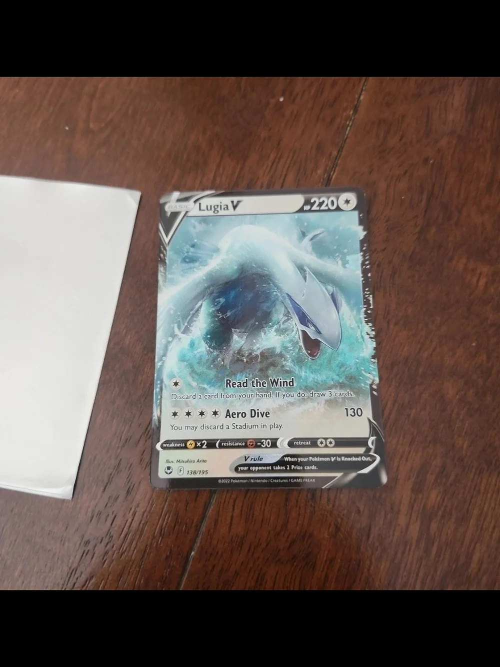 Pokemon TCG Lugia V 138/195 Silver Tempest Holo Ultra Rare 220HP ENG